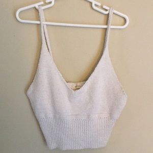 Knit crop top